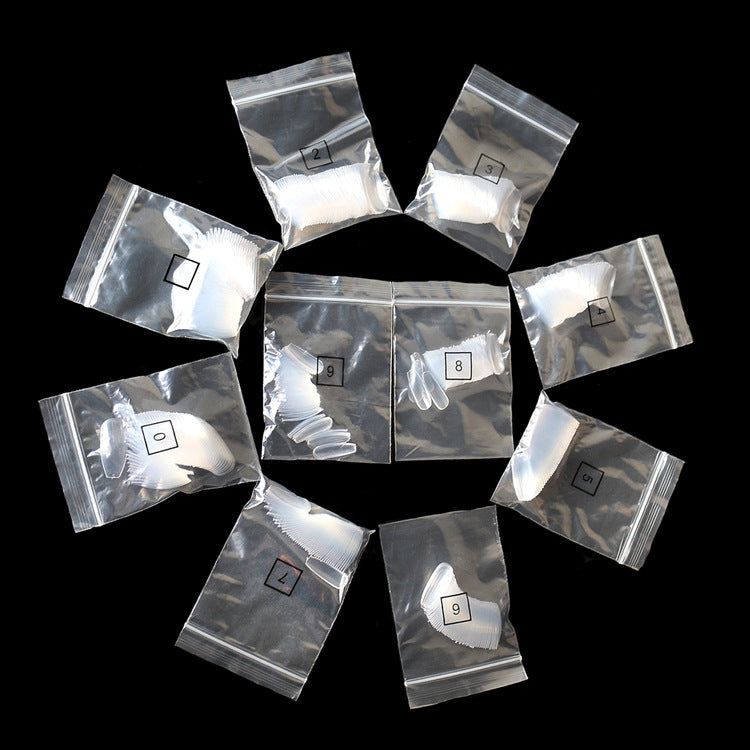 500 Transparent Natural Fake Nails – Full Cover Nail Tips